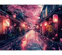 Diamond Art Japan, Street Diamond Painting Kits for Beginner, 5D DIY Round Dimond Art Kits for Adults, Crystal Arts and Crafts Pictures Cross Embroidery Kit for Home Room Wall Decor 24x32inch,Model572