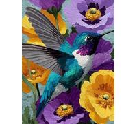 Diamond Art Kingfisher, DIY Diamond Painting Landscape, Square Dimond Crystal Art Kits for Adults, Beginner 5D Full Drill Paintings Kits, Crafts for Adults for Decor Gifts 12 x 16 Inch - FZ250951R