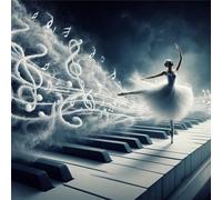 Diamond Art Kit for Adults,5D Piano Girl Diamond Painting Kits for Adults Kids DIY Crystal Rhinestone Embroidery Cross Stitch Full Art Craft Picture Home Wall Decor Gifts Round Drill,20x20 in