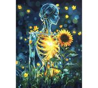 Diamond Art Kits, 5D Sunflower Diamond Painting for Adults 12x16 Inch