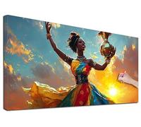 Diamond Art Kits Adults 140 x 60 cm, Large Africa Diamond Painting Kits for Adults, DIY Full Square Drill Crystal Art Painting, Cross Stitch Embroidery Kit with Diamonds for Wall Decor (Woman) R-78