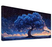 Diamond Art Kits Adults 140 x 60 cm, Large Tree Diamond Painting Kits for Adults, DIY Full Square Drill Crystal Art Painting, Cross Stitch Embroidery Kit with Diamonds for Wall Decor (Landscape) U-42