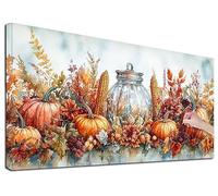 Diamond Art Kits Adults 180 x 80 cm, Large Autumn Diamond Painting Kits for Adults, DIY Full Square Drill Crystal Art Painting, Cross Stitch Embroidery Kit with Diamonds for Wall Decor (Payday) U-00