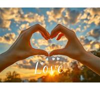 Diamond Art Kits Adults, 5D Love Diamond Painting Kit, DIY Full Drill Dimond Art Sunset Crystal Crafts for Beginners Dimond Embroidery Canvas Picture for Home Wall Decor Gifts for Women 60x90cm X-824