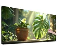 Diamond Art Kits Adults 80 x 180 cm, Large Tropical Diamond Painting Kits for Adults, DIY Full Square Drill Crystal Art Painting, Cross Stitch Embroidery Kit with Diamonds for Wall Decor (Leaves) X-64