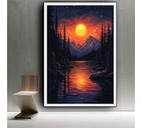 Diamond Art Kits Adults Abstract Diamond Painting Kit, Large Dimond Art 5D Full Drill Gem Crystal Arts and Crafts for Adults Kids, DIY Painting by Numbers Sequin Arts Mosaic Kits Landscape 0z-620