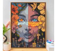 Diamond Art Kits Adults Abstract, DIY Diamond Painting Kit for Beginners, 5D Full Drill Gem Art Painting, Crystal Rhinestone Embroidery Cross Stitch Mosaic Pictures for Home Decor 12x16 inch Q-744B