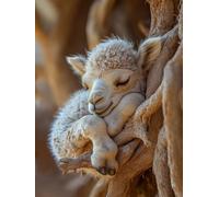 Diamond Art Kits Adults Alpaca, Diamond Painting Animal 5D Crystal Art Craft Painting, DIY Full Round Drill Strass Embroidery Kit for Adults Sequin Crafts for Home Wall Decor, Gifts 70x100cm 8-5I94