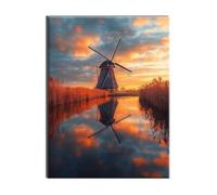 Diamond Art Kits Adults and Kids River Houses Adult Crystal Art Diamond Painting Kit, DIY Cross Stitch Embroidery Crafts Kit, for Home Room Wall Decor, Halloween Decorations, Gifts 20x25cm W-w-376