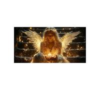 Diamond Art Kits Adults Angel Diamond Painting, 5D DIY Wall Art Supplies Kits for Adults, Full Drill Candle Painting by Numbers 80x40in, Rhinestone Cross Stitch Embroidery Crafts, Room Decor 2ZSH-0122
