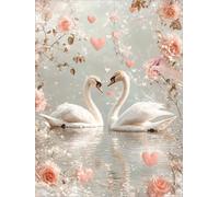 Diamond Art Kits Adults, Animal Diamond Painting Canvas 16x20 inch, 5D Square Drill Dimond Art Painting with Full Accessories, DIY Crystal Arts and Crafts for Adults, Autumn Home Decor (Flower) H-11