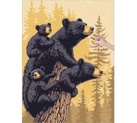 Diamond Art Kits Adults, Animal Diamond Painting Canvas 28x36 inch, 5D Square Drill Dimond Art Painting with Full Accessories, DIY Crystal Arts and Crafts for Adults for Autumn Home Decor (Cute) J-22
