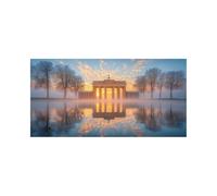 Diamond Art Kits Adults Berlin Gate Diamond Painting, Wall Art Supplies Kits for Adults, Full Drill Abstract Painting by Numbers 80 x 40in, Rhinestone Cross Stitch Embroidery Crafts, Gifts DZSH-7522