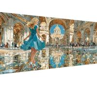 Diamond Art Kits Adults Dance, Diamond Painting Kit Modern 5D Crystal Art Crafts for Adults for Paintings, DIY Full Round Drill Strass Embroidery for Beginner for Home Wall Decor, Gifts 30X60cm 7-9894