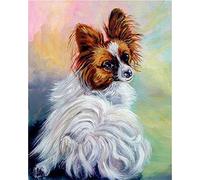 Diamond Art Kits Adults, Dog 5D Diamond Painting Kits for Adults and Kids Full Drill and Crystal Gem Jewel Pictures Art Rhinestone Cross Stitch Embroidery Kits, for Home Decor 50x70cm