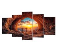 Diamond Art Kits Adults Dusk Cave Full Drill Diamond Painting 5 Pack DIY Crystals Arts and Crafts Embroidery Kit, 5D Large Gem Art Cross Stitch Kits for Adults, Home Decoration Gifts 12x20in P-d-2268