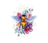 Diamond Art Kits Adults, Flower Bees 5D Diamond Painting Kits for Kids Beginners, DIY Round Full Drill Gem Crystal Art Cross Stitch Crafts Pictures Kit, for Home Wall Decoration Gifts 40x50cm G-365