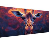 Diamond Art Kits Adults Giraffe, Diamond Painting Kit Animal 5D Crystal Art Crafts for Adults for Paintings, DIY Full Round Drill Strass Embroidery for Beginner for Home Wall Decor 80x160cm J-6493