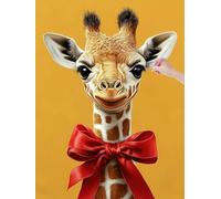 Diamond Art Kits Adults, Giraffe Diamond Painting Kits for Adults, DIY Full Drill Crystal Art Cross Stitch Embroidery Kit Arts and Crafts for Beginner, Paint by Numbers for Home Decor, 40x50 cm, U-34