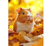 Diamond Art Kits Adults, Guinea Pig Diamond Painting Kits for Adults, DIY Full Drill Crystal Art Cross Stitch Embroidery Kit Arts and Crafts for Beginner, Paint by Numbers for Home Decor 30x40, J-62