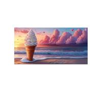 Diamond Art Kits Adults Ice Cream Diamond Painting, DIY Wall Art Supplies Kits for Adults, Full Drill Dreamy Painting by Numbers 56 x 28 in, Rhinestone Cross Stitch Embroidery Crafts, Gifts DZSH-3733