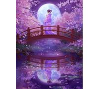 Diamond Art Kits Adults Kids Purple; 5D Diamond Painting Accessories DIY Character Diamonds Crystal Creations Gem Sequin Art Canvas for Bedroom Living Room Wall Entrance Decoration Gifts 45x60cm jz551