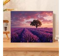 Diamond Art Kits Adults, Landscape Diamond Painting Kits with HD Canvas, DIY Gem Art Sparkle Rhinestone Cross Stitch Kits for Home Office Wall Art, Creative Craft Gift for Her, 60x90cm （Tree） 2Z#558