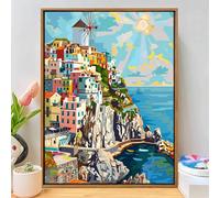 Diamond Art Kits Adults Landscape, DIY Diamond Painting Kit for Beginners, 5D Full Drill Gem Art Painting, Crystal Rhinestone Embroidery Cross Stitch Mosaic Pictures for Home Decor 24x32 inch Q-12B