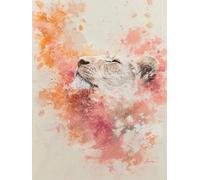 Diamond Art Kits Adults, Lion Diamond Painting Kits for Adults Beginner, 5D Dimond Art Kit Animal Cross Stitch Crystal Gem Arts and Crafts Pictures, for Christmas Home Wall Decor Gifts 18x24in H-3165