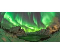 Diamond Art Kits Adults Northern Lights 5D Large Diamond Painting Starry Sky 80x160 cm Full Drill Round Crystal Picture, with Dimond Art Tools DIY Cross Stitch Embroidery Painting for Wall Decor C-713