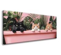 Diamond Art Kits Adults, Paint by Numbers for Adults Cats Pattern with Round Full Drill, Animals Diamond Painting Large 100x200 cm Canvas, DIY Crystal Art Paintings for Room Decor, Gifts -zzg25085B