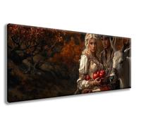 Diamond Art Kits Adults, Paint by Numbers for Adults Deer Pattern with Round Full Drill, Landscape Diamond Painting Large 80 * 160cm Canvas, DIY Crystal Art Paintings for Room Decor, Gifts -zzg2508A0