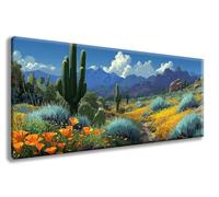 Diamond Art Kits Adults, Paint by Numbers for Adults Landscape Pattern with Round Full Drill, Cactus Diamond Painting Large 40 * 80cm Canvas, DIY Crystal Art Paintings for Room Decor, Gifts -zzg2508W7