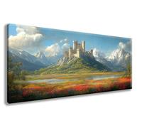 Diamond Art Kits Adults, Paint by Numbers for Adults Landscape Pattern with Round Full Drill, Mountain Diamond Painting Large 16x32inch Canvas, DIY Crystal Art Paintings for Room Decor -zzg2508LR