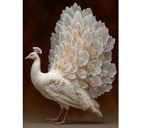 Diamond Art Kits Adults Peacock, Diamond Painting Kit Flower 5D Crystal Art Kits for Adults Painting, DIY Full Square Drill Rhinestones Sequin Crafts Kit for Home Wall Decor, Gifts 16x20in P-SS22