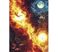 Diamond Art Kits Adults Phoenix, 5D Diamond Painting Kit Flame, DIY Cross Stitch Kits for Adults, Full Drill Crystal Art and Crafts Picture, Hobbies for Women, Room Decor, Gifts 100x130cm fjh-2943