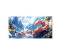 Diamond Art Kits Adults Snake Diamond Painting, 5D DIY Wall Art Supplies Kits for Adults, Full Drill Landscape Painting by Numbers 48 x 24 in Rhinestone Cross Stitch Embroidery Crafts, Gifts DZSH-6166