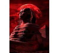 Diamond Art Kits Adults Sun, 5D Diamond Painting Kit Sphinx, DIY Cross Stitch Kits for Adults, Full Drill Crystal Art and Crafts Picture, Hobbies for Women, Room Decor, Gifts 80x110cm fjh-1739