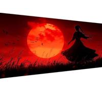 Diamond Art Kits Adults Sunset, Diamond Painting Kit Dance 5D Crystal Art Crafts for Adults for Paintings, DIY Full Round Drill Strass Embroidery for Beginner for Home Wall Decor 50x100cm 5-Q824