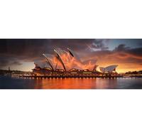 Diamond Art Kits Adults, Sydney Opera House Full Drill DIY 5D Diamond Painting Accessories, Diamond Dots Kit Diamond Rhinestone Embroidery Cross Stitch Kit, Home Wall Decor 75x220 cm/30x87 Inch M-594