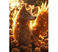 Diamond Art Kits Adults Wolf, 5D Diamond Painting Kit Flower, DIY Cross Stitch Kits for Adults, Full Drill Crystal Art and Crafts Picture, Hobbies for Women, Room Decor, Gifts 50x65cm fjh-3525