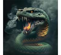 Diamond Art Kits for Adults, 5D Animals Snakes Square Crystal Diamond Painting, DIY Gem Art Kit Beginner Full Drill Paint, Diamond dots, Christmas Diamond Art, for Home Wall Decor Gifts 70x70cm S-96