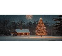 Diamond Art Kits for Adults, 5D DIY Christmas Tree Winter Diamond Painting Kits for Beginners Round Full Drill Painting with Diamonds Crystal Gem Art for Home Wall Decor, Women Gifts 70x140cm Model-42