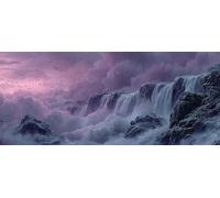 Diamond Art Kits for Adults, 5D DIY Mountain Waterfalls Diamond Painting Kits for Beginners Round Full Drill Painting with Diamonds Crystal Gem Art for Home Wall Decor, Women Gifts 100x200cm Model-101