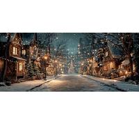 Diamond Art Kits for Adults, 5D DIY Winter Street Diamond Painting Kits for Beginners Round Full Drill Painting with Diamonds Crystal Gem Art, for Autumn Home Wall Decor, Gifts 100x200cm Model-81