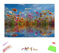 Diamond Art Kits for Adults - Flower & Colorful - 30x40cm 5D Full Drill DIY Diamond Painting for Home Decor, Crystal Rhinestone Craft for Relaxation & Stress Relief, Creative Gift for Women/Men 1Z-767