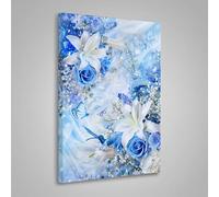 Diamond Art Kits for Adults Flower Diamond PaintingFlowers 5D Dimond Painting with Round Full Drill, Adults DIY Crystal Arts and Crafts Kits Embroidery Pictures for Home Wall Decor24x32in PjY8349 Y-U