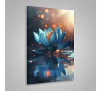 Diamond Art Kits for Adults Flower Diamond PaintingLotus 5D Dimond Painting with Round Full Drill, Adults DIY Crystal Arts and Crafts Kits Embroidery Pictures for Home Wall Decor20x28in PjY7543 0-E