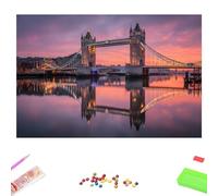 Diamond Art Kits for Adults - London & Bridge - 30x40cm 5D Full Drill DIY Diamond Painting for Home Decor, Crystal Rhinestone Craft for Relaxation & Stress Relief, Creative Gift for Women/Men 1Z-1199