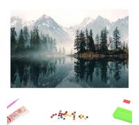 Diamond Art Kits for Adults - Mountain & Tree - 50x65cm 5D Full Drill DIY Diamond Painting for Home Decor, Crystal Rhinestone Craft for Relaxation & Stress Relief, Creative Gift for Women/Men 1Z-1157